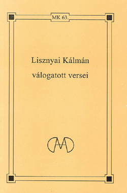 Lisznyai K�lm�n v�logatott versei